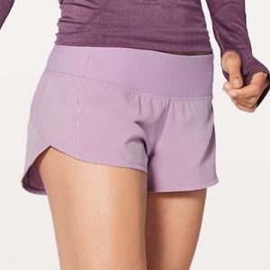 Lululemon Speed Up Short *2.5" Lilac Quartz